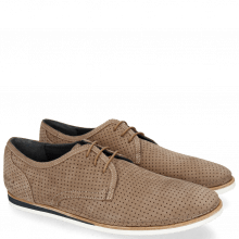 Sneakers Florian 1 Nubuk Perfo Dark Taupe
