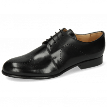 Derby shoes Sally 1 Black Lining Rich Tan