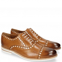 Oxford shoes Scott 15 Tan Underlay Patent White