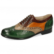 Oxford shoes Selina 30 Imola Dark Forest New Taupe Mink Cuoio