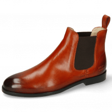 Ankle boots Susan 10 Winter Orange Elastic Dark Brown