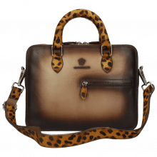 Handbags Vancouver Taupe Shade Dark Brown Hairon Jaguar