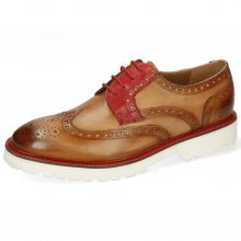 Derby shoes Matthew 33 Sabbia Fiesta Laces Red