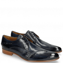 Derby shoes Toni 40 Woven Navy Lining Rich Tan