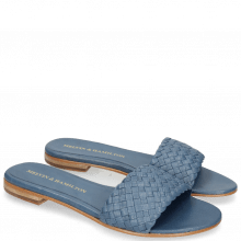 Mules Hanna 26 Woven Navy Matching