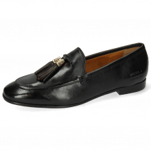 Loafers Scarlett 48 Pisa Black Accessory Gold Tassel Black Ruby