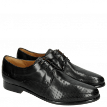 Derby shoes Selina 23 Perfo Black Rich Tan