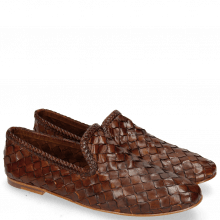 Loafers Mandy 1 Interlaced Scale Tan