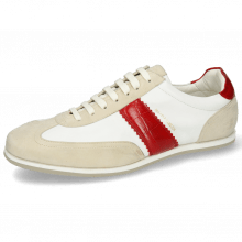 Sneakers Pharell 12 Suede Ivory Nappa White Turtle Red