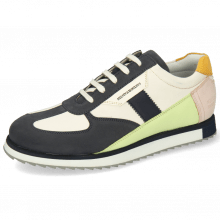Sneakers Nadine 1 Nubuck Navy Cream White Lime Rose Kumquat