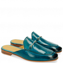 Mules Scarlett 4 Ice Blue Trim Gold
