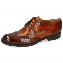 Derby shoes Amelie 3 Vegas Crock Wood Tan