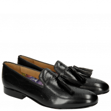 Loafers Mila 10 Salerno Black Perfo LS Natural