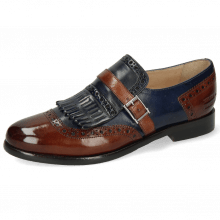 Monks Selina 2 Classic Brown Navy Strap