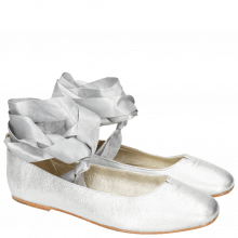 Ballet Pumps Melly 4 Talca Silver Ribbon