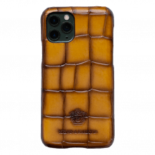iPhone case Eleven Pro Crust Turtle Yellow Edge Shade Mogano