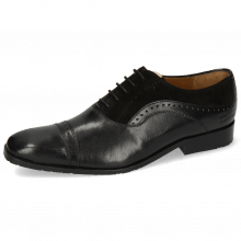Oxford shoes Rico 42 Rio Black Suede Pattini Black Patch