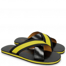 Sandals Sam 5 Black Elastic Rifra