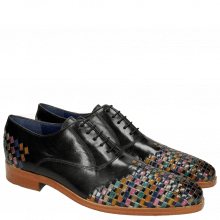 Oxford shoes Lewis 17 Classic Black Interlaced Multi