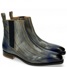 Ankle boots Kylian 2 Clear Water Lines Electric Blue London Fog Elastic Navy LS