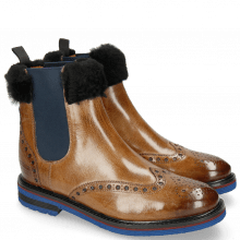 Ankle boots Amelie 63 Grigio Fur Nappa Navy