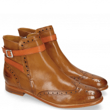 Ankle boots Selina 25 Pisa Perfo Cognac Strap Orange