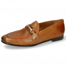 Loafers Scarlett 45 Pisa Tan Binding Fluo Orange