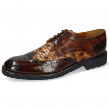 Derby shoes Eddy 5 Turtle Mid Brown Woven Multi