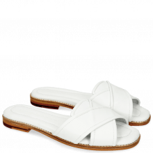 Mules Elodie 14 Nappa White
