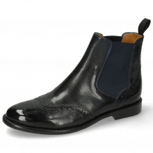 Ankle boots Selina 6 Pisa Navy Elastic Navy