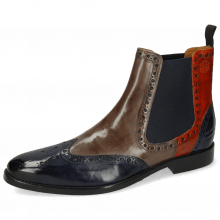 Ankle boots Martin 5 Navy Stone Winter Orange