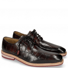 Derby shoes Marvin 19 Turtle Black Finishing Red