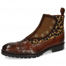 Ankle boots Patrick 22 Crock Wood Cognac Suede Pattini Tan Hairon Leo