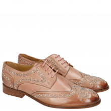 Derby shoes Sally 53 Berlin Rivets Soft Natural