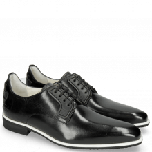 Derby shoes Dave 4 Black Lining Nappa White