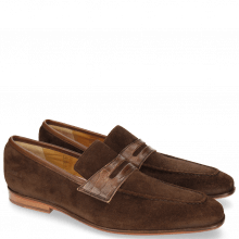 Loafers Lance 25 A Suede Pattini Crock Brown