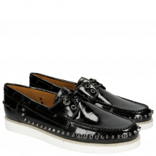 Loafers Jim 1 Soft Patent Black Rivets