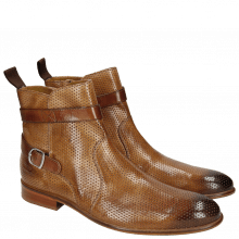 Ankle boots Henry 9 Classic Perfo Tortora Strap Wood