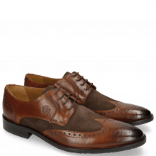 Derby shoes Victor 2 Rio Mid Brown Suede Chocolate Tex Blue