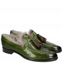 Loafers Clint 6 Ultra Green Dark Brown Tassel