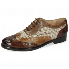 Oxford shoes Selina 56 Imola Mink Tortora Chestnut Textile
