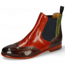 Ankle boots Selina 6 Wood Winter Orange New Grass Stone