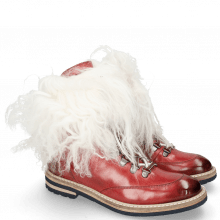 Ankle boots Amelie 73 Ruby Fur Mongolian White