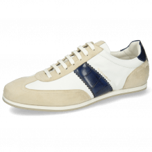 Sneakers Pharell 12 Suede Ivory Nappa White Turtle Navy