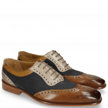 Derby shoes Clark 16 Nougat Nubuck Perfo Navy Digital