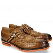 Derby shoes Eddy 25 Crock Fango Strap Brown Orange