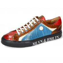 Sneakers Harvey 9 Turtle Ruby Wood Mid Blue Vegas White