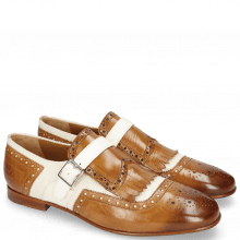 Monks Clive 17 Tan Canvas Off White Strap