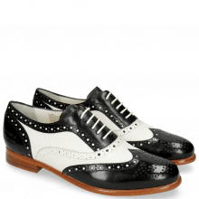 Oxford shoes Selina 30 Black Nappa White