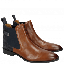 Ankle boots Victor 6 Rio Mid Brown Suede Pattini Navy